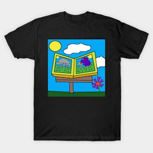 mushroom book with a toad T-Shirt